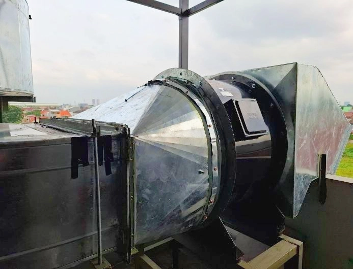 dokumentasi pemasangan hood ketujuh